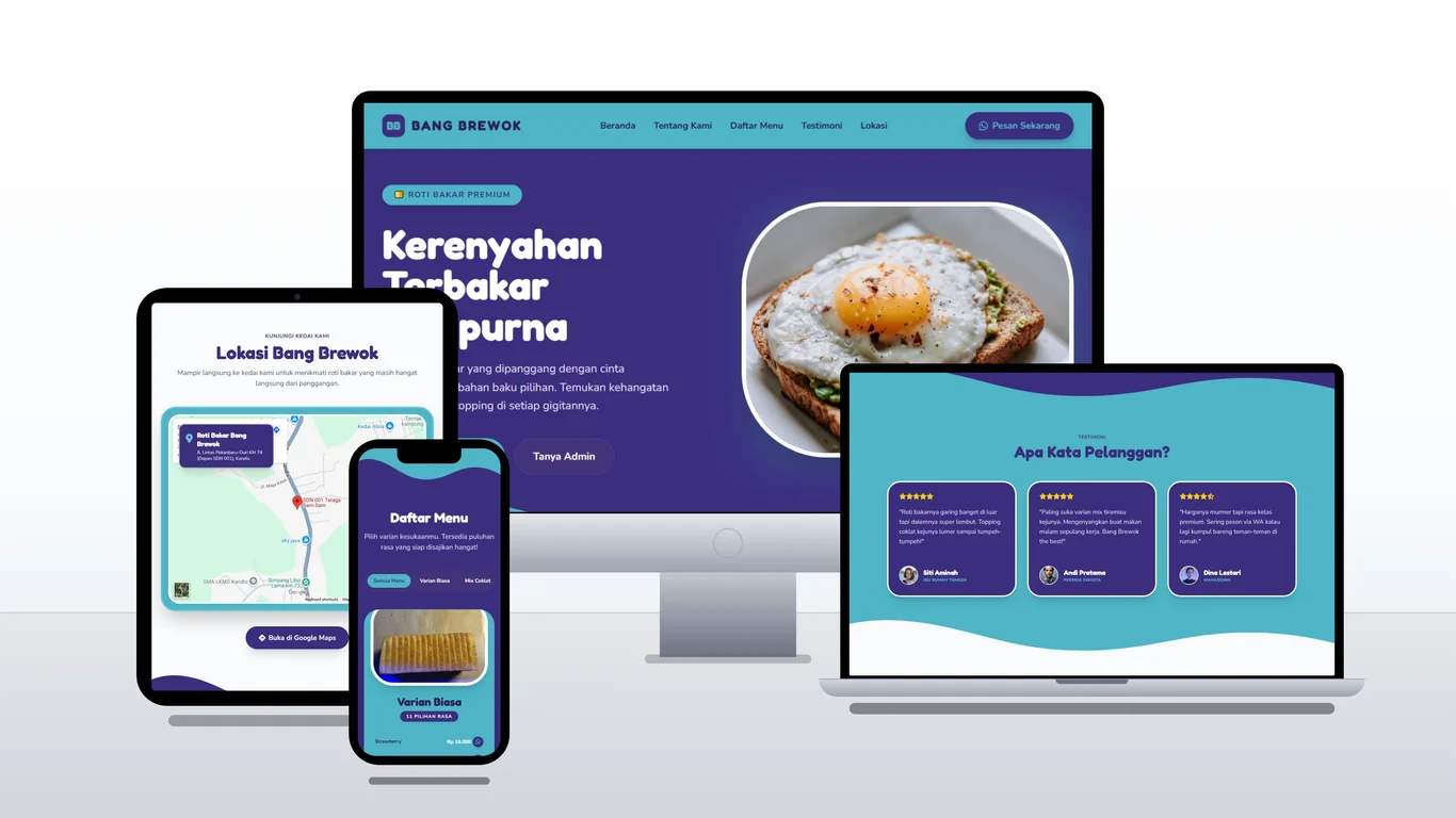 Website Roti Bakar Bang Brewok buatan DIJUMPER