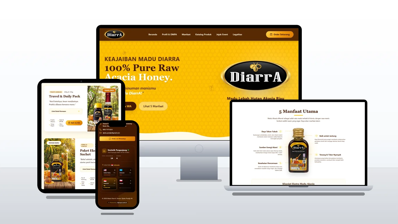 Company profile Madu DiarrA, produsen madu akasia hutan Riau